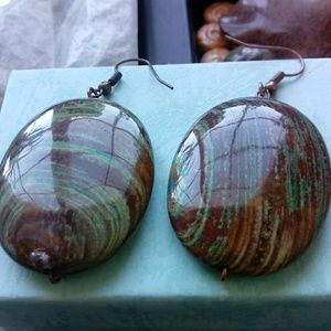 GENUINE MALACHITE EARRINGS